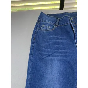 Womens Stretch Flare Boot Cut 2‎ Button Jeans Denim Medium Wash 33x29 Size XXL thumbnail 3