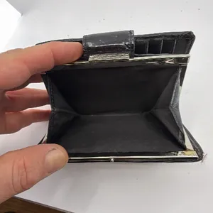 Coach Signature Embossed Black Patent Leather Wallet thumbnail 5