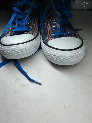 Converse Chuck Taylor Hi Vision Blue Sneakers unisex striped high tops M8 W10 thumbnail 4