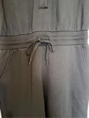 NWT Revolve 525 Distressed Wash Black Cotton Utility Jumpsuit Size Small thumbnail 8
