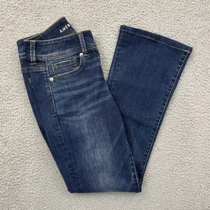American Eagle Low Rise Kick Boot Jeans Boho Festival Rodeo Women's 4 x 29 thumbnail 1