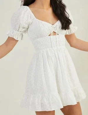 Altar'd State White Mini Dress thumbnail 1