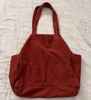 Corduroy Tote Bag Red thumbnail 3