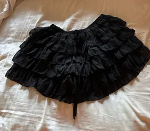 Altar'd State black ruffle skirt  thumbnail 1