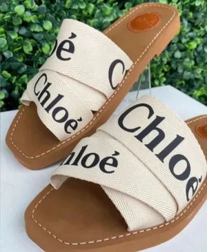 Chloe | Woody Slide Sandals White Cream 36 thumbnail 1