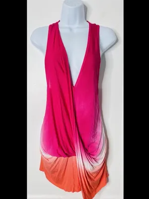 Young Fabulous & Broke Hot Pink Draped Sleeveless Top thumbnail 3