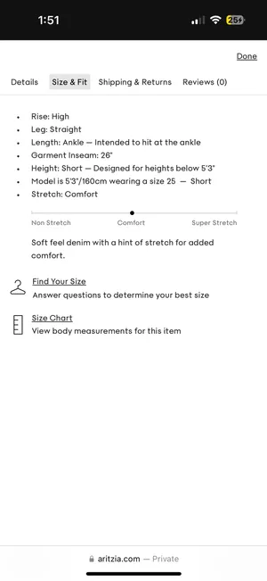 Aritzia Denim Forum The Arlo High Rise Straight thumbnail 5
