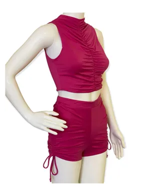 Fuchsia Raspberry Runch Two Piece Set Pink Size XL thumbnail 5