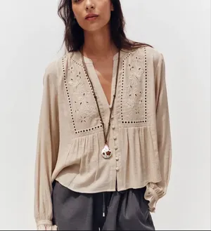 ZARA Peasant Blouse thumbnail 3
