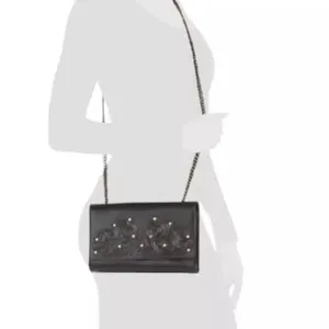 Patricia Nash Leather Clutch Crossbody Chain Bag Studded Italian Leather thumbnail 7