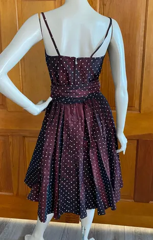Vintage 50s/60s Full Circle Cocktail Party Dress XS/S thumbnail 2