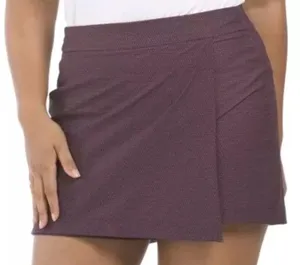 Spanx Womens Geoscape Sunshine Flat‎ Front Golf Tennis Skort Blue Orange Large thumbnail 1