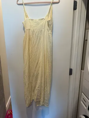 Urban Outfitters Cream Wrap Dress thumbnail 2