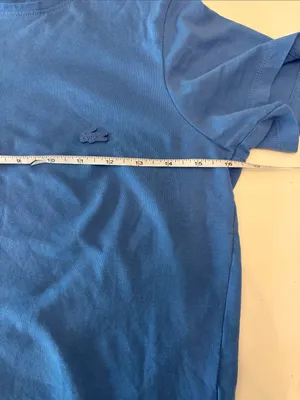 Lacoste ladies blue cotton t size 36 (XS/S) thumbnail 6