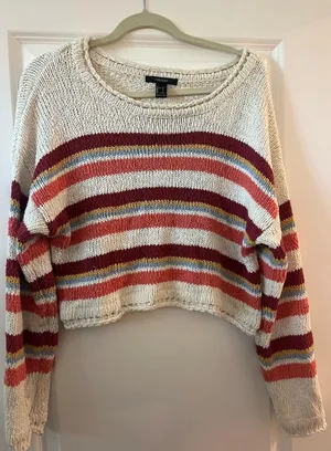 Forever 21 Knit Striped Sweater thumbnail 1