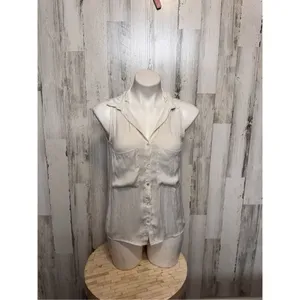 Bershka white blouse size medium thumbnail 5