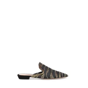 NIB GIANVITO ROSSI Raja Crystal Slide Shoe Shoes Black 8.5 thumbnail 2
