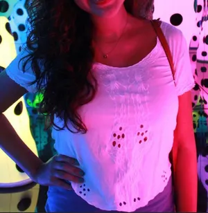 Kimchi Blue White Crop Top thumbnail 1