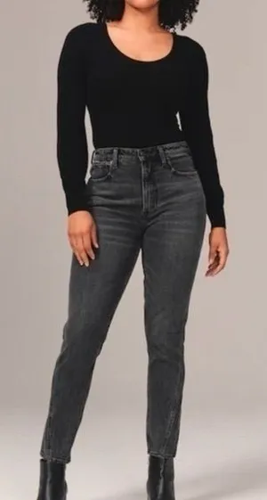 Abercrombie & Fitch Curve Love The Skinny High Rise Jean washed black Size 26/2R thumbnail 1