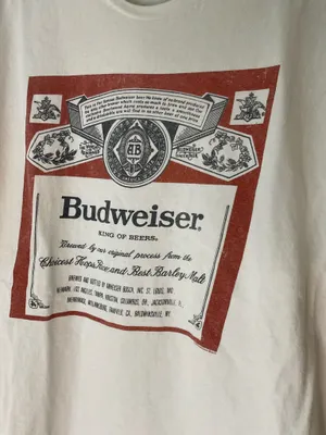 Budweiser T-Shirt Urban Outfitters Vintage Style Medium thumbnail 2