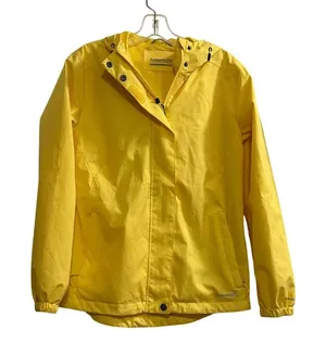 Avalanche Outdoor Supply Company Yellow Hooded Rain Jacket Women's‎ Small thumbnail 1