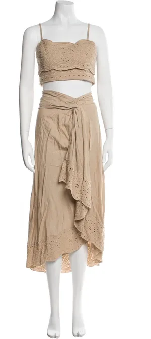 Jason Wu skirt and top set Tan Size 4 thumbnail 1