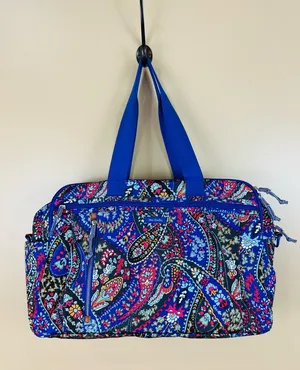 Vera Bradley Petite Paisley Weekender Travel Bag Carry On Laptop Sleeve thumbnail 1