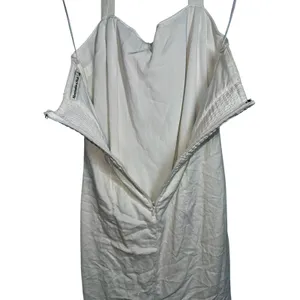 Abercrombie & Fitch White Linen Square Neck Sleeveless Halter Mini Dress Size S thumbnail 6