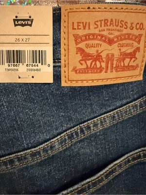 Levi's Ribcage Straight Ankle Jeans Medium Wash Super High Rise Women's 26 x 27‎ thumbnail 8