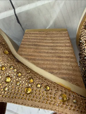 Vintage Havana Dante Gold Rhinestone Pointed Toe Low Heel Mule - NWOB thumbnail 11