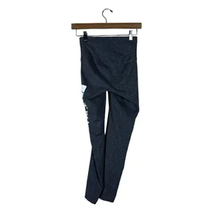 The North Face High Rise Heathered Leggings Dark Gray Logo Athletic Size XS thumbnail 4