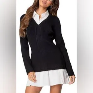 Edikted two in one collar dress-NWT-Size XL thumbnail 2