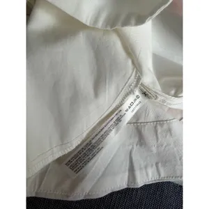 Free-est Free People Cream Cotton Mini Skirt Medium Elastic Waist Pockets thumbnail 9