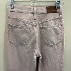 Madewell The Momjean Overdyed Edition‎ Pale Lilac High Rise Jeans AJ216 Size 25 thumbnail 7