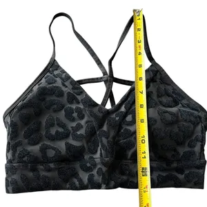 Balance Athletica Vitality Womens M Lux Form Sports Bra Panther Black Velvet New thumbnail 7