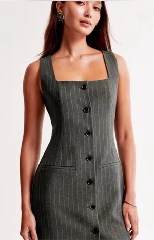 Women's Abercrombie & Fitch The A&F Mara Squareneck Vest Mini Dress thumbnail 1