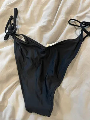Aerie Black Bikini Bottoms thumbnail 1