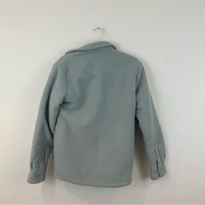 Aritzia TNA Cozy Fleece Boyfriend Shirt Shacket Jacket Sage Green 1 (XS) thumbnail 8