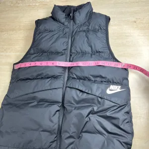 Nike Puffer Vest Womens XL Black Full Zip Quilted Insulated Sleeveless Jacket thumbnail 7