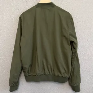 Brandy Melville Bomber Zip Up‎ Jacket Size Large in Green thumbnail 4