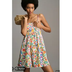 Hutch Floral Fruit Print Romper Women's Small Sleeveless Cotton Summer thumbnail 11