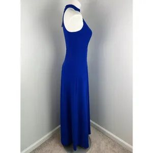 High Neck Formal Wedding Maxi Evening Prom Homecoming Dress Gown Small thumbnail 3