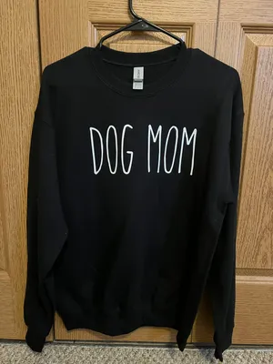 Gildan Dog Mom Crewneck thumbnail 1