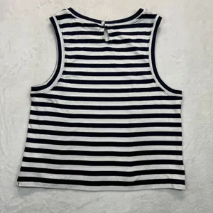 Maeve Anthropologie Striped Tank Top Sleeveless Casual Cotton Top Size Medium thumbnail 8