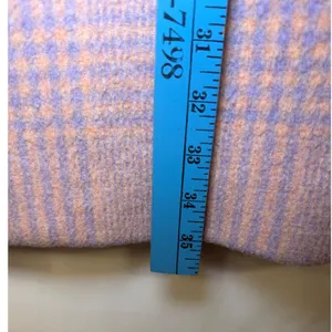 Tara Jarmon Paris Plaid Wool Blend Coat Pink Orange Size 34 French EU 34 US 2-4 thumbnail 8