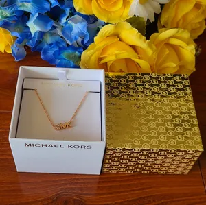 Michael Kors Rose Gold Brass Necklace thumbnail 8