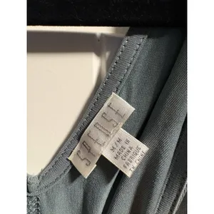 Spence Convertible Dress Sage Green Medium V-Neck Flutter‎ Sleeve Modal Blend thumbnail 3