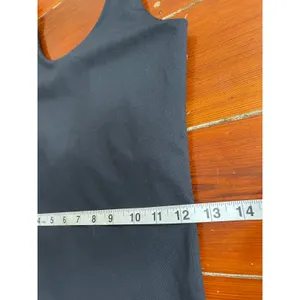 Girlfriend Collective Bike Unitard Black Medium Compressive Romper Built In Bra thumbnail 9