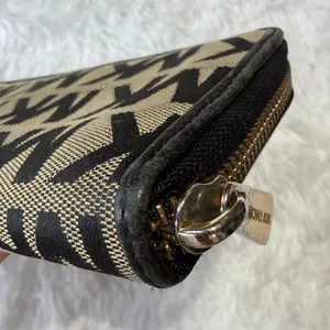 Michael Kors Black Canvas Wallet thumbnail 4