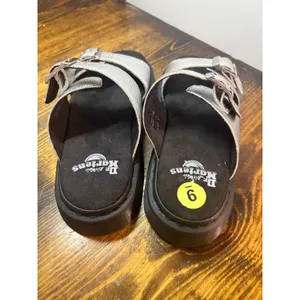 Dr. Martens Silver Metallic Slide Sandals Size 9 thumbnail 5